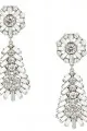 Silver diamante teardrop earrings