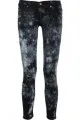 Textile Elizabeth and James Tie Dye-Print Low-Rise Skinny Jeans