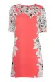 Warehouse Mirrored Floral Dress