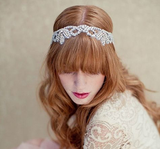 crocheted wedding head dresses