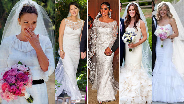 celeberty bridal gowns