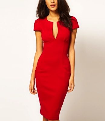  Silk Dress on Eva Longoria Red Dress   Asos Sexy Pencil Dress   Charlotte Olympia
