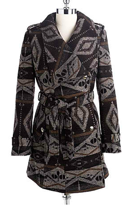 Sam Edelman Printed Double-Breasted Coat « SHEfinds