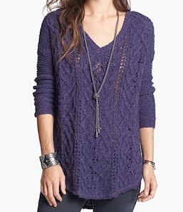 free people high low sweater