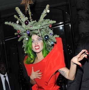 Lady Gaga Christmas Tree Outfit « SHEfinds
