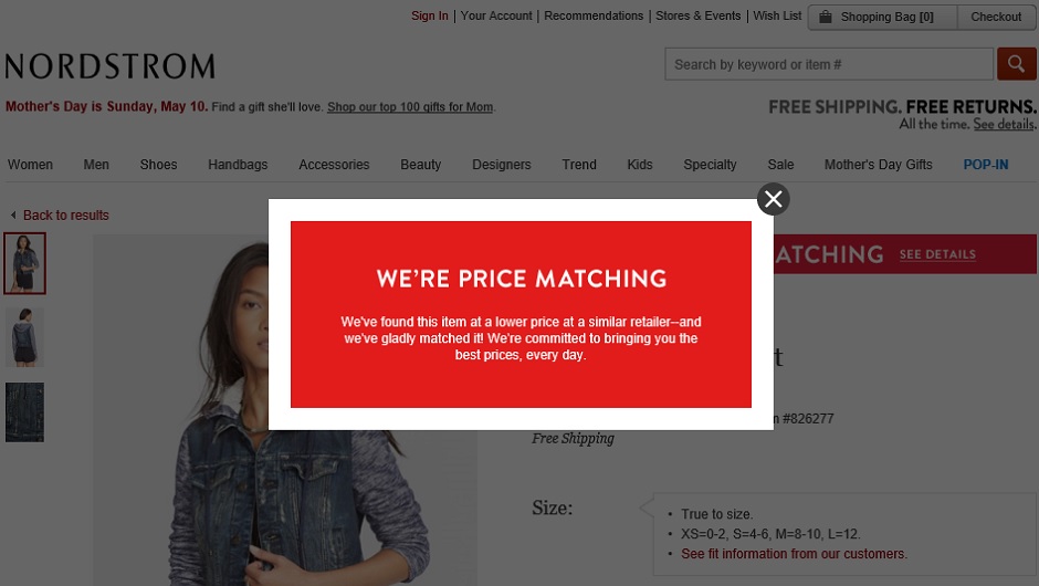 Nordstrom Price Matching | Nordstrom Online Price Matching Â« SHEfinds
