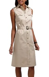 4 - Cotton Stretch Safari Style Dress