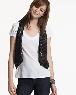 Aqua Sequin Vest Aqua Sequin Vest