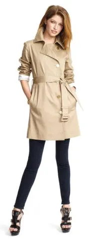 Aqua Trench Coat