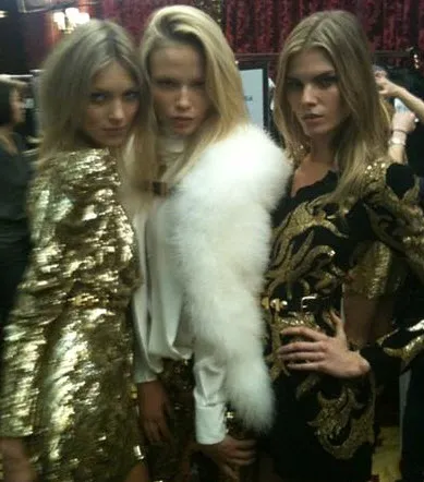 Backstage at Balmain