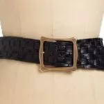 Barneys New York Woven Belt Black