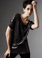 Cascading Sequin Top