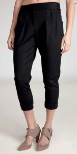DVF pleated cropped pant