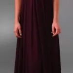 Diane von Furstenberg Zenya Long Dress in Cabernet