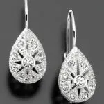 Eliot Danori Crystal Accent Teardrop Leverback Earrings