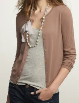 Featherweight cashmere cardigan