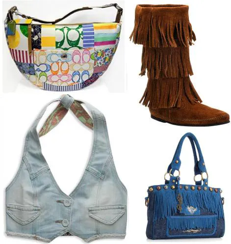 Handbags and Vest collage