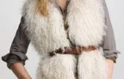 J Crew Mongolian Lamb vest