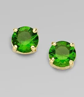 Green Stud Earrings
