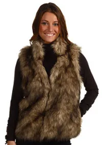 fur accessories - Michael by Michael Kors Faux Coyote Fur Vest