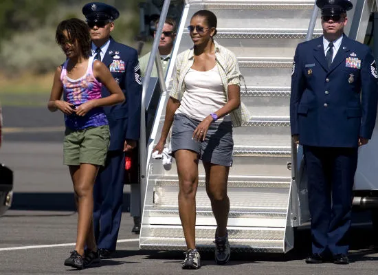 Michelle Obama in Shorts