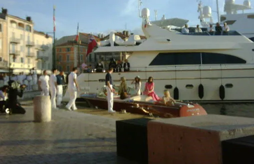 Models Pulling Up From Chanel Show