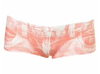 Pastel Denim Look Cheeky Pant