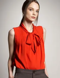 Marc by Marc Jacob tie-neck top