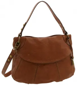 Fossil Convertible Embossed Leather Crossbody Bag