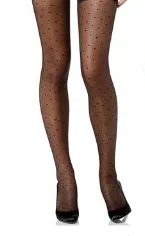 SPANX moderate control swiss dot patterned pantyhose