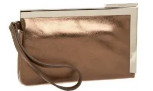 Calvin Klein small lux frame clutch