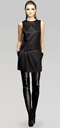 Gucci sleeveless zippered mini dress