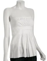 BCBG Max Azria sleeveless cotton poplin top
