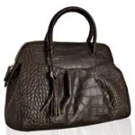 Furla Croc Embossed Yolande Tote Bag