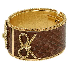 Rachel Leigh Snakeskin Cuff Bracelet