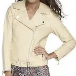 Rachel Zoe Lamb Leather Biker Jacket