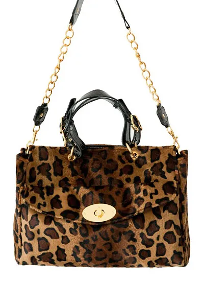 Retro animal print handbag $80