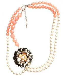 SWELL MULTI FLOWER PEARL NECKLACE