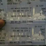 Sex and The City 2 World Premiere Tickets Sex and The City 2 World Premiere Tickets