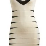 Slash Stripe Bandage dress ($69)