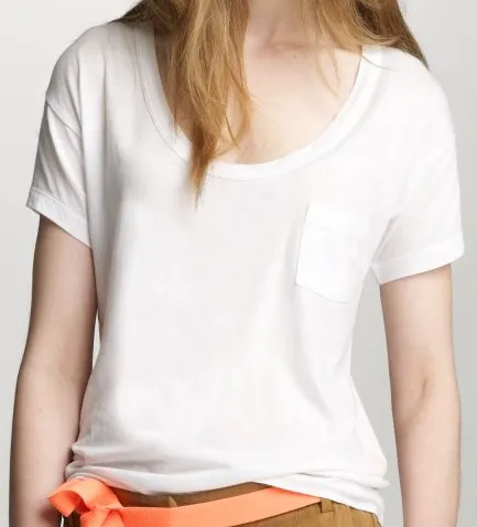 Softspun cotton pocket tee