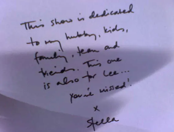 Stella McCartney Note at Paris Fashion Week