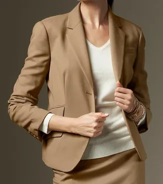 Stretch flannel two-button jacket ($199)