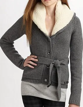 Taste Test - Faux Fur Collared Sweater