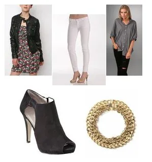 What to wear with white jeans COLLAGE