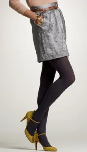 Wool-blend ribbed tights