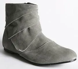 Kimchi Blue Suede Pleated Bootie