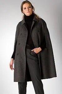DKNY Wool/Cashmere Cape Coat