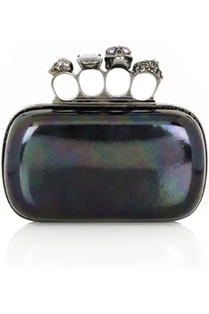alexander mcqueen knuckle duster clutch