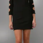 alice and olivia cut out sleeve dress